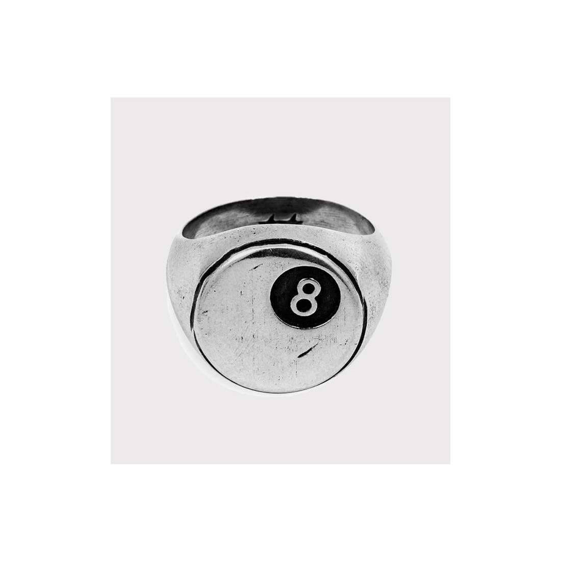 TWOJEYS 8 BALL RING PLATA