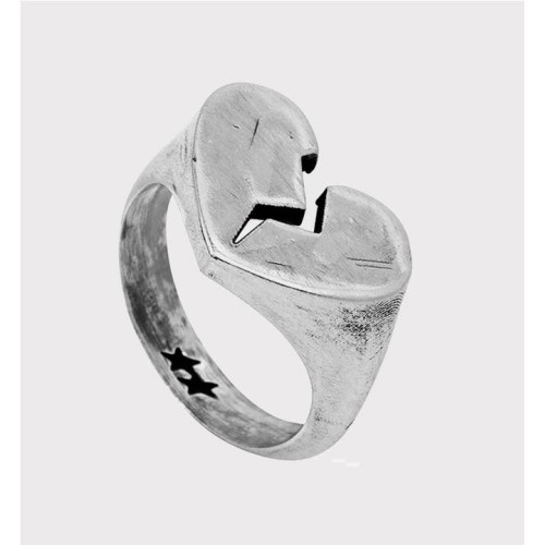 TWOJEYS BROKEN HEART RING PLATA