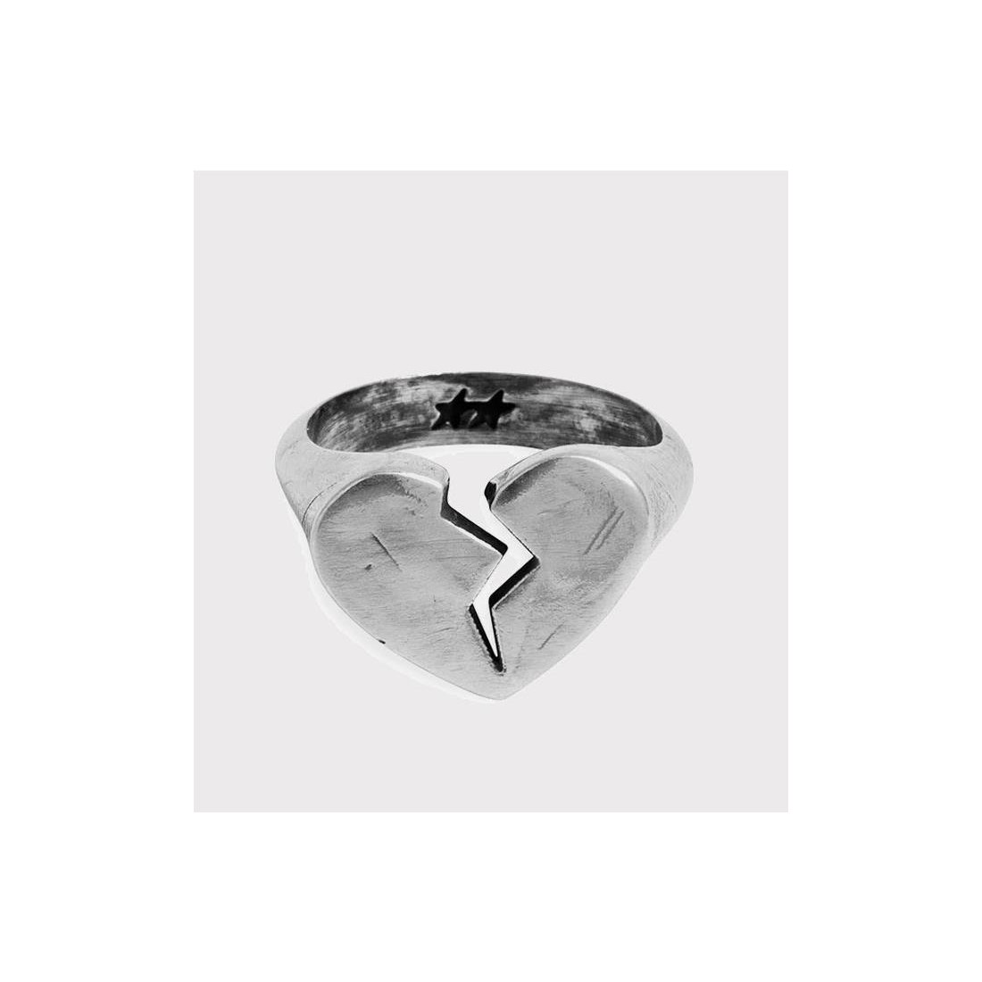 TWOJEYS BROKEN HEART RING PLATA