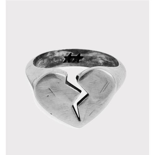 TWOJEYS BROKEN HEART RING PLATA