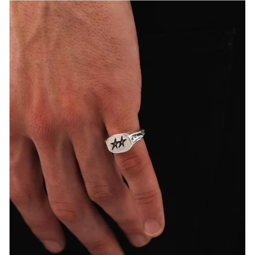 TWOJEYS SUPERSTAR SIGNET RING PLATA