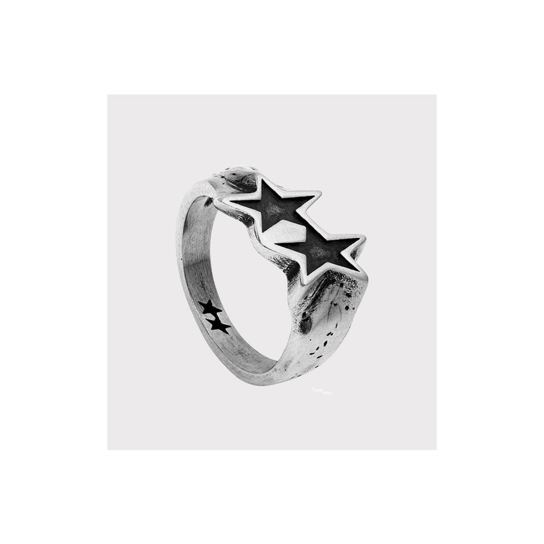 TWOJEYS TILTED ICON RING PLATA