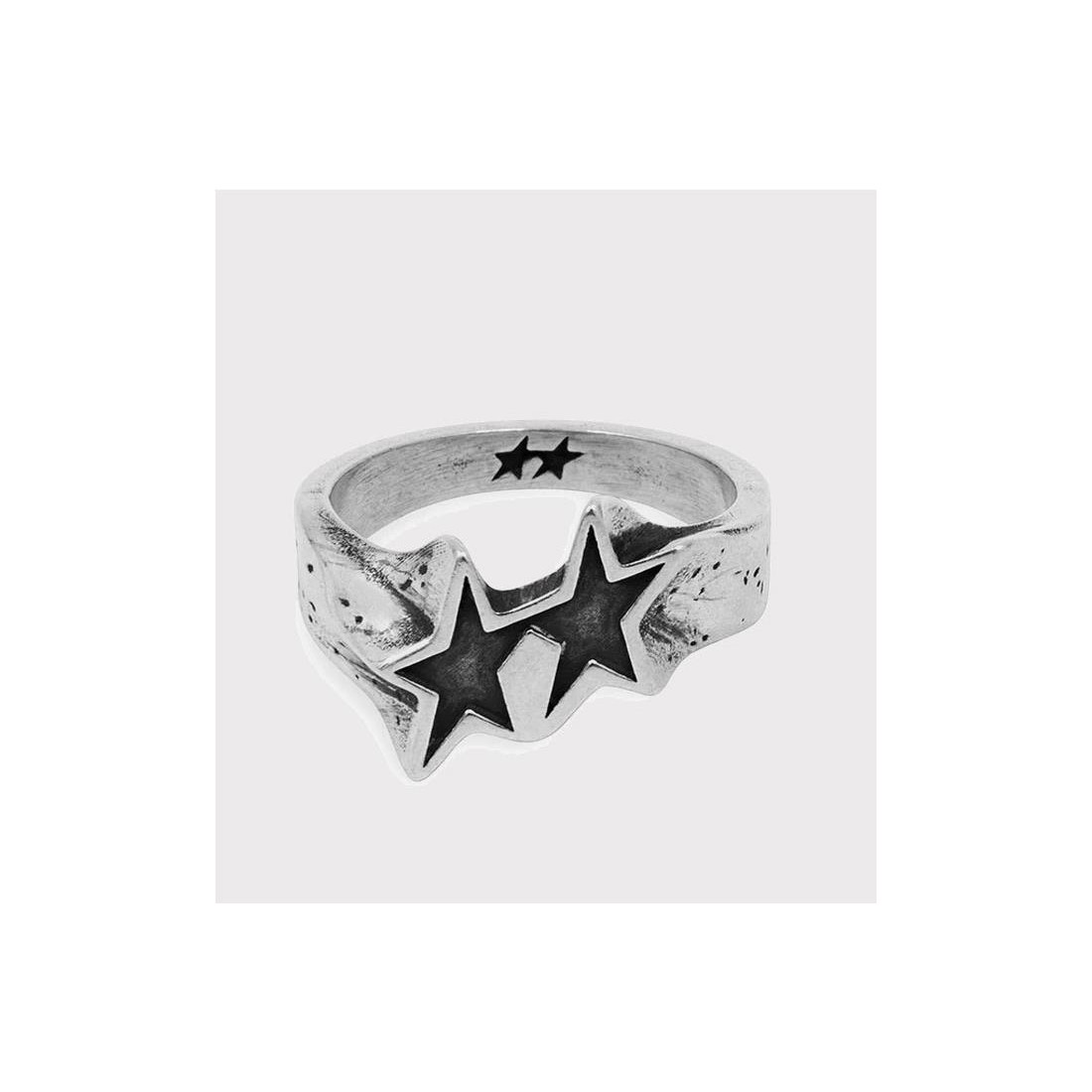 TWOJEYS TILTED ICON RING PLATA