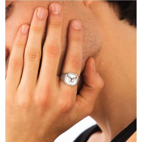 TWOJEYS BUTTERFLY EFFECT RING PLATA