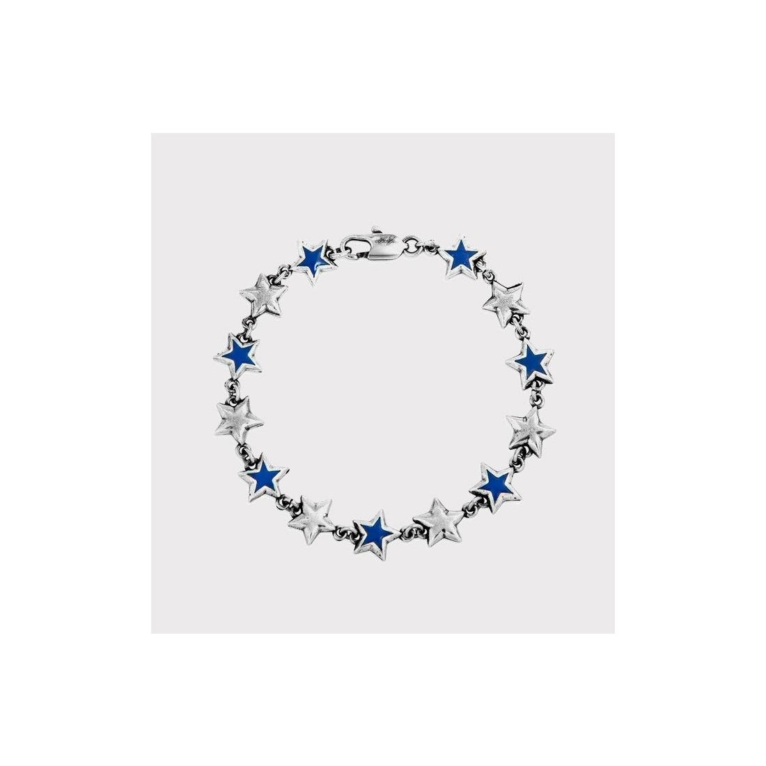 TWOJEYS ENAMELED STAR BRACELT PLATA
