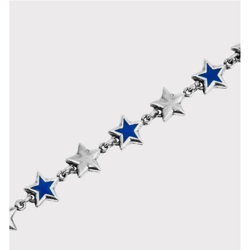 TWOJEYS ENAMELED STAR BRACELT PLATA