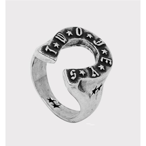TWOJEYS TJ HORSESHOE RING PLATA