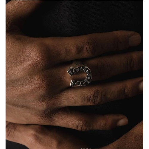 TWOJEYS TJ HORSESHOE RING PLATA