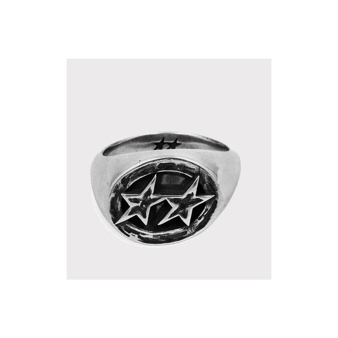 TWOJEYS ICON SIGNET RING PLATA