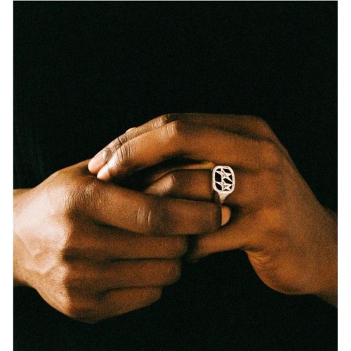 TWOJEYS FRAMED RING PLATA