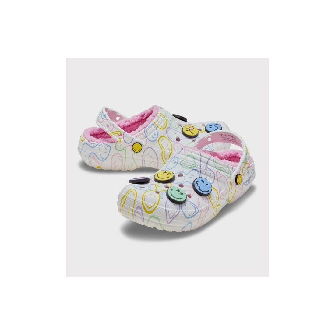CROCS SMILEY CLASSIC LINED CLG MULTICOLOR