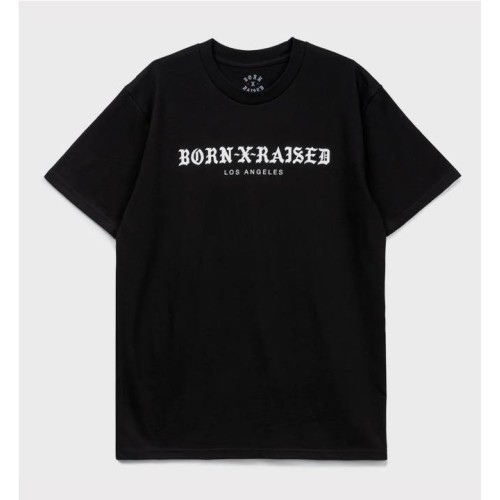 BORN X RAISED STANDARD TEE NEGRO