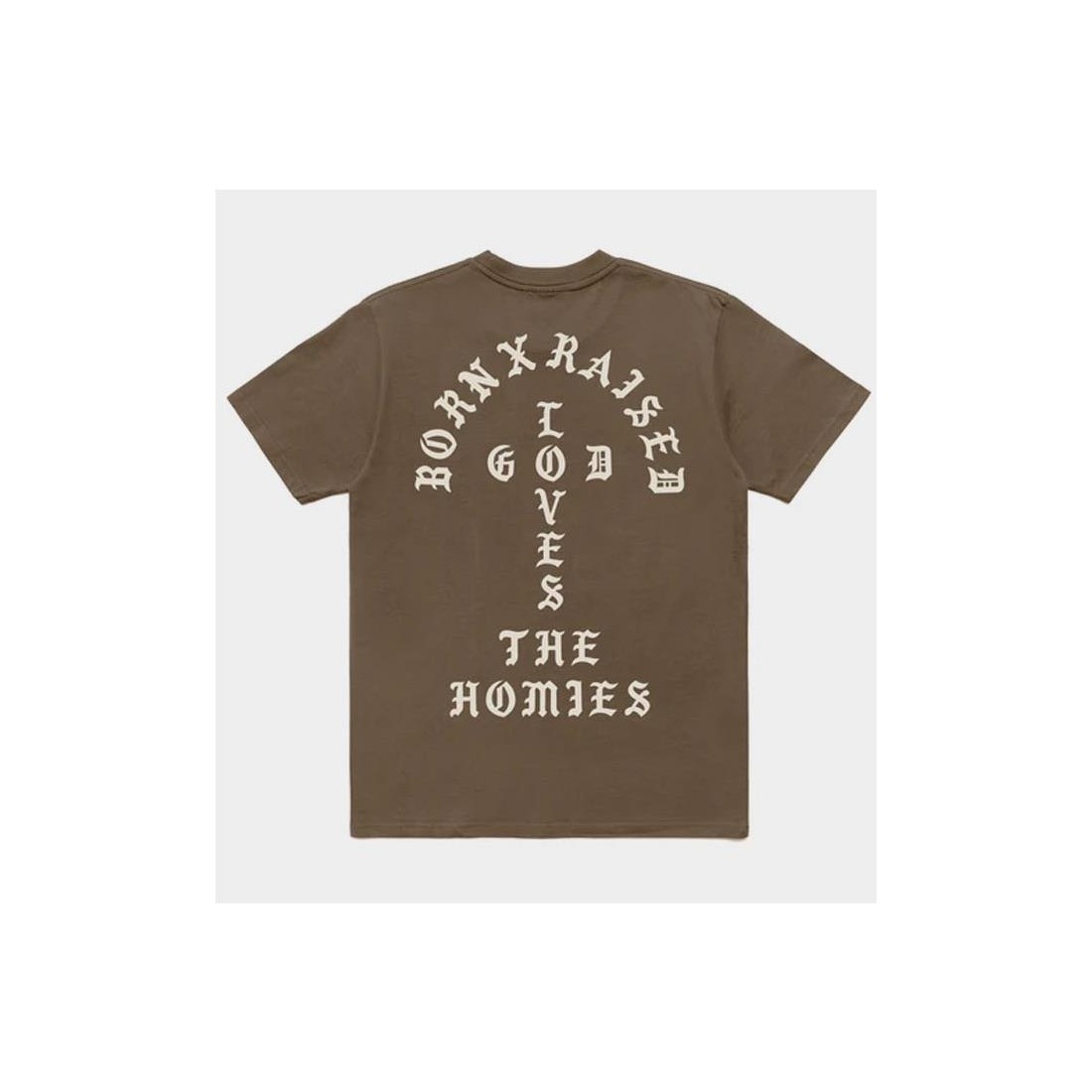 BORN X RAISED UNCONTN LOVE TEE MARRON