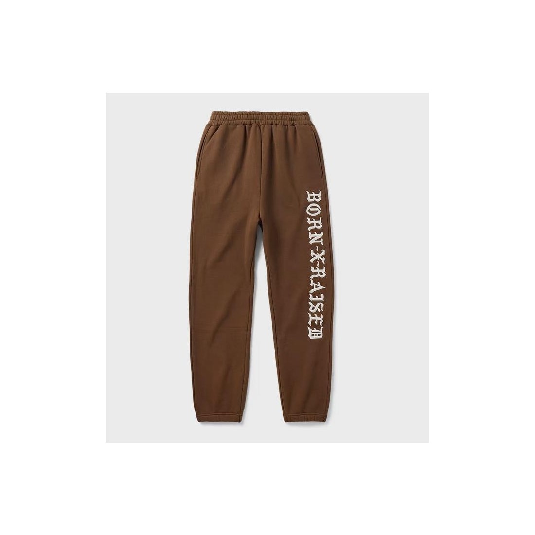 BORN X RAISED EMBROIDERED PANT MARRON