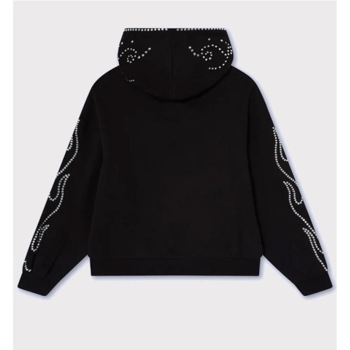 NOEMOTIONS RHINESTONES HOODIE NEGRO 2