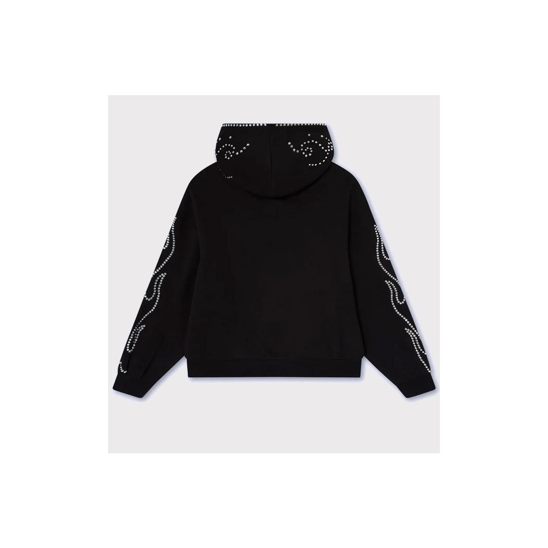 NOEMOTIONS RHINESTONES HOODIE NEGRO