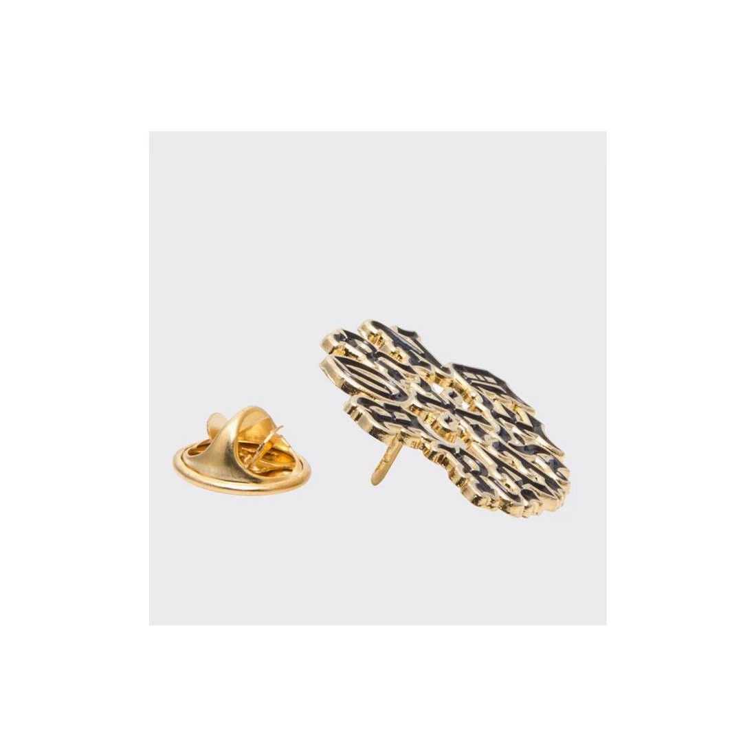 BORN X RAISED ENAMEL ROCKR PIN ORO