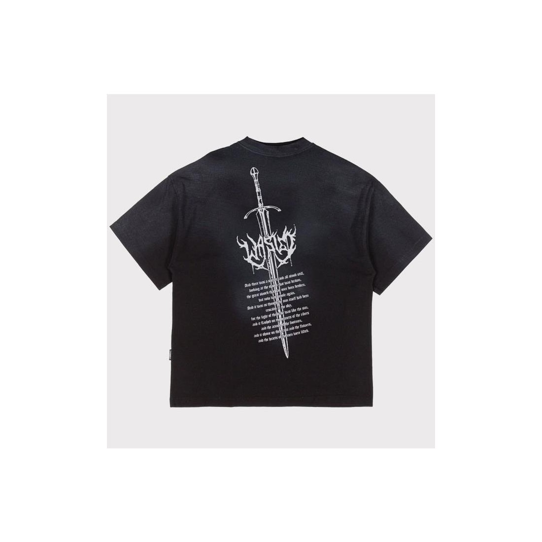 WASTED PARIS SWORD BOXY TEE NEGRO