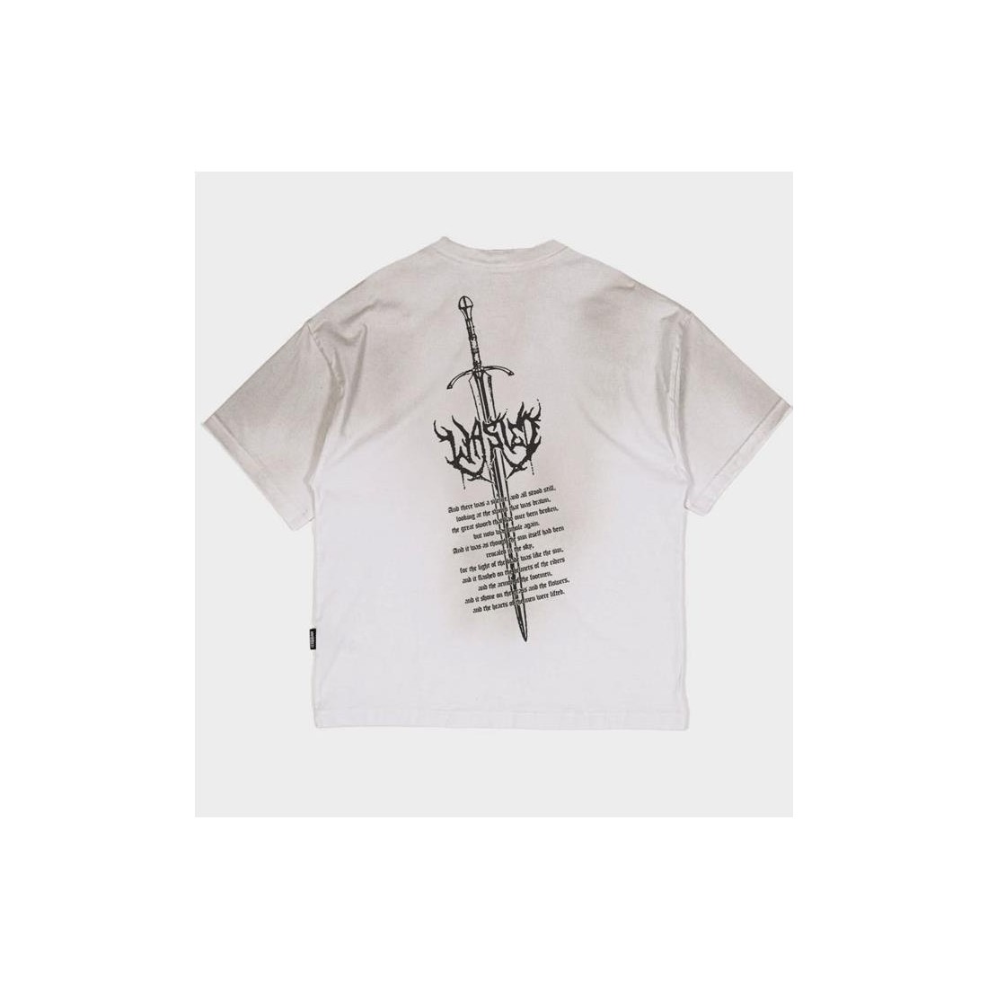 WASTED PARIS SWORD BOXY TEE BLANCO