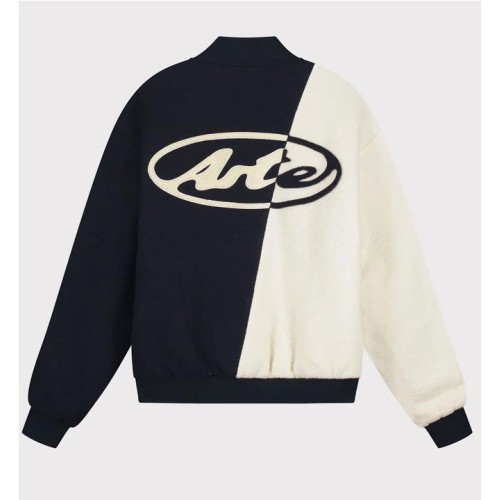 ARTE WOOL VARSITY JACKET AZUL MARINO