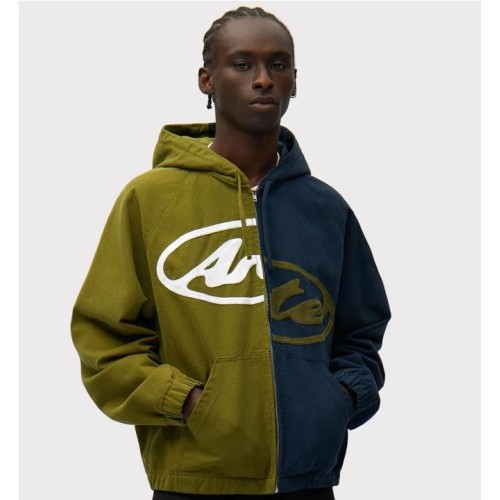 ARTE SPLIT LGO CANVAS HOOD JKT AZUL MARINO 2