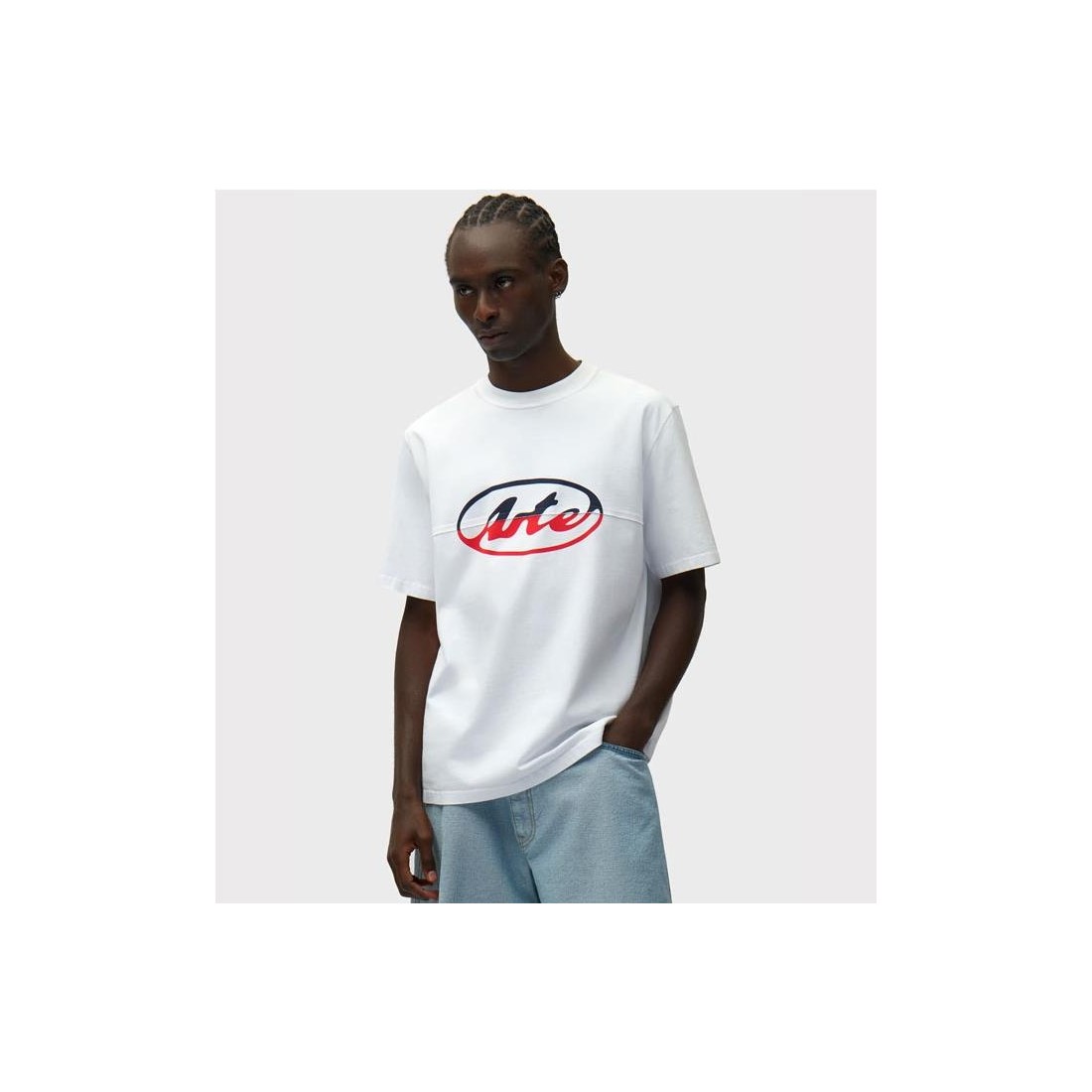 ARTE CIRCLE LOGO CUT TEE BLANCO