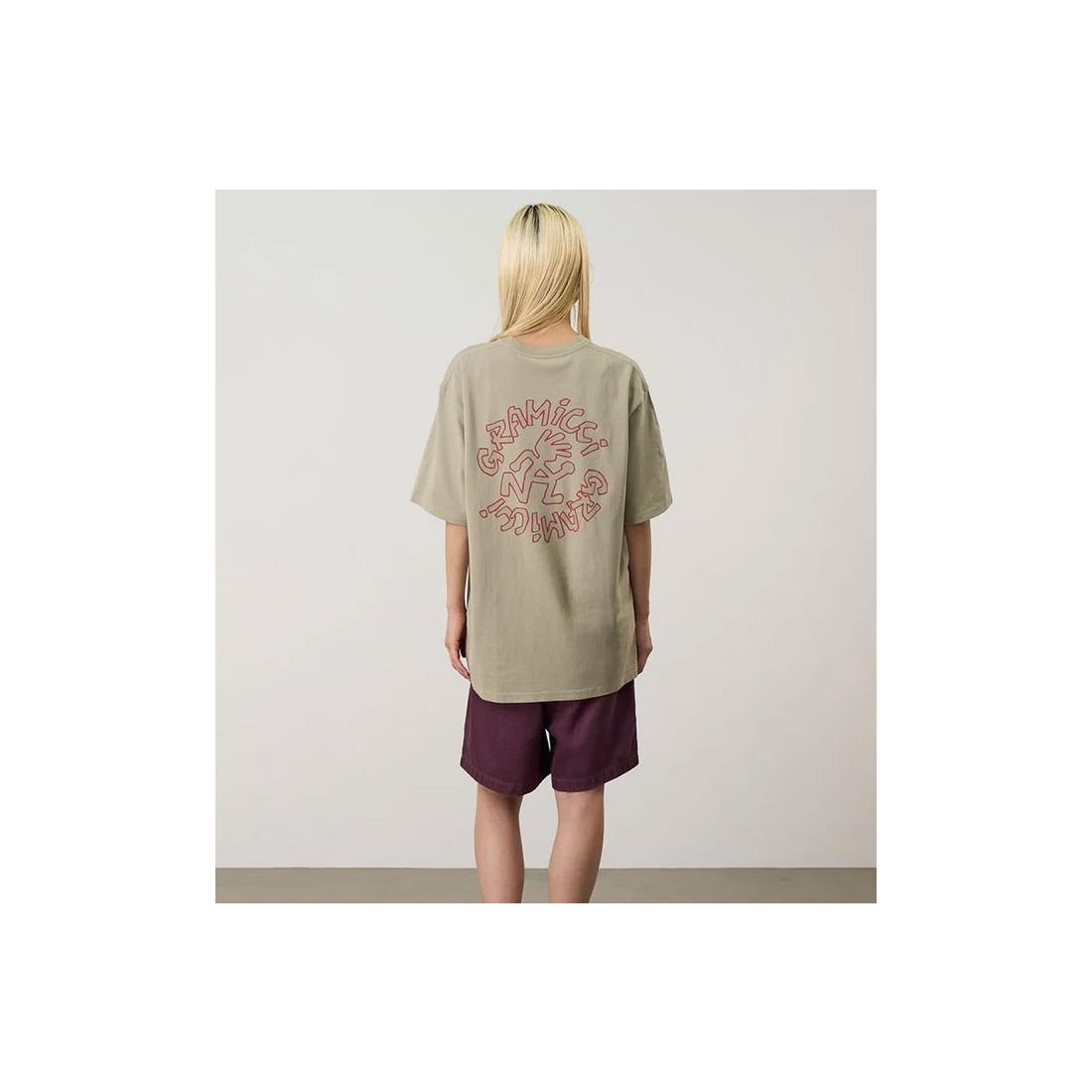GRAMICCI RUNNING MAN TEE BEIGE