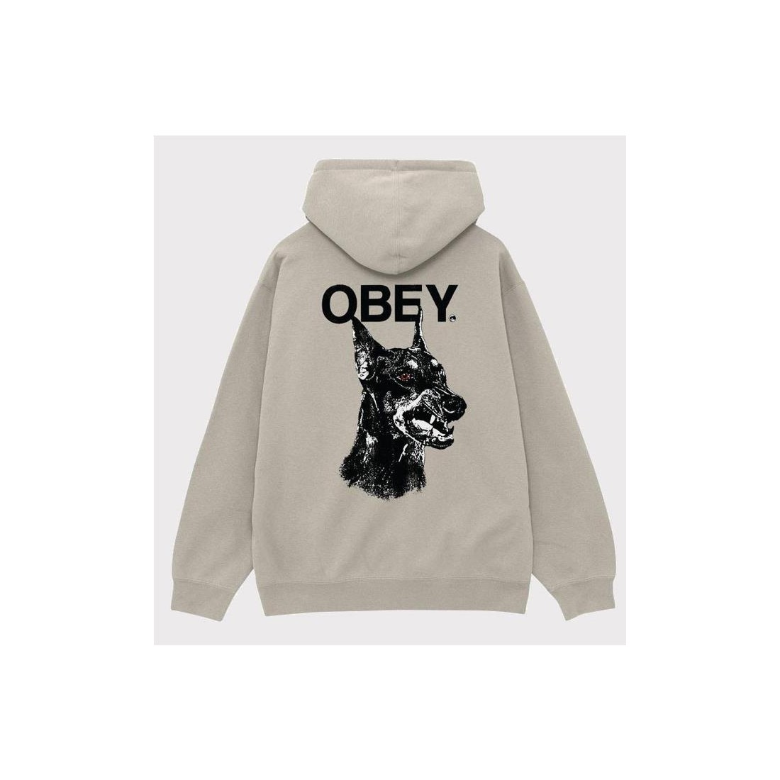 OBEY DOBERMAN HOODIE BEIGE1