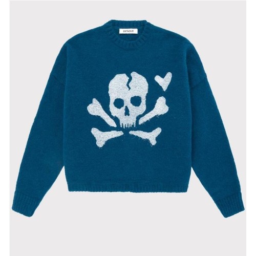 6IXT4OUR FURRY PIRATE SWEAT AZUL