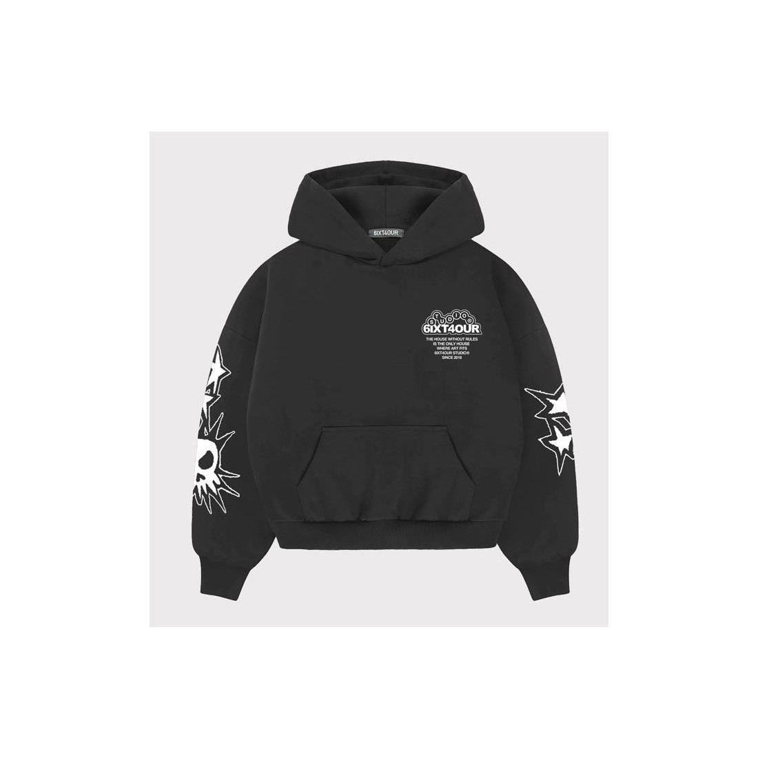 6IXT4OUR EXPLODING HOODIE NEGRO