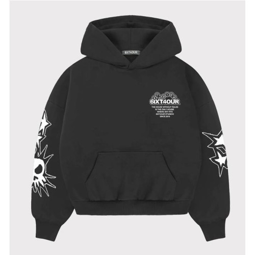 6IXT4OUR EXPLODING HOODIE NEGRO