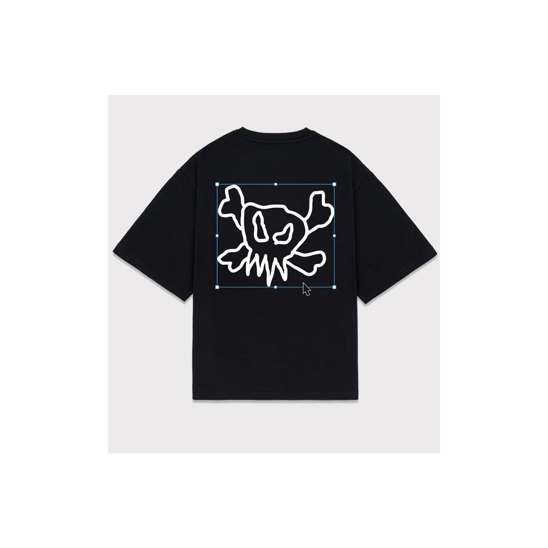 6IXT4OUR VECTOR SKULL TEE NEGRO