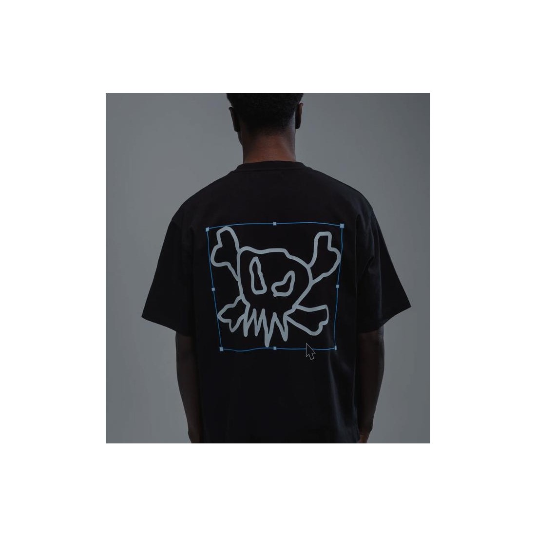 6IXT4OUR VECTOR SKULL TEE NEGRO