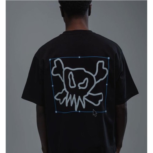 6IXT4OUR VECTOR SKULL TEE NEGRO
