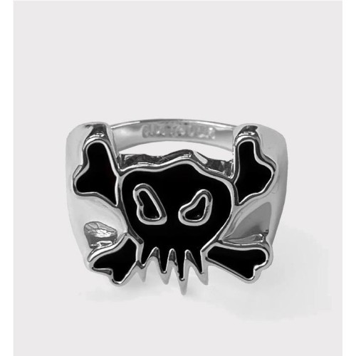 6IXT4OUR SKULL RING NEGRO