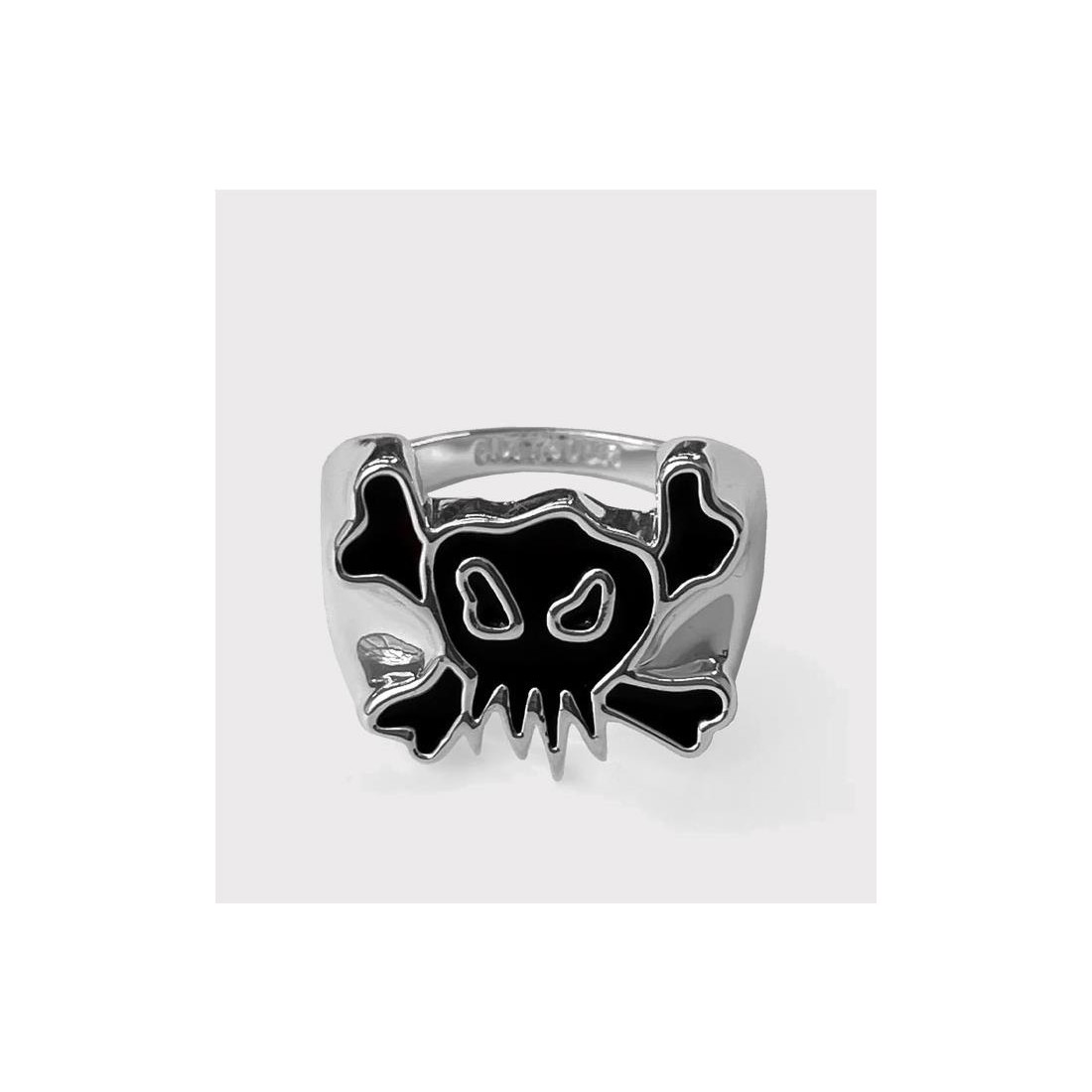6IXT4OUR SKULL RING NEGRO