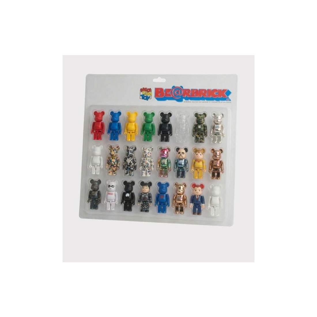 BEARBRICK BLISTER DISPLAY 8X3 BLANCO