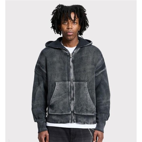 RETERNITY ESSENITAL KNIT ZIP NEGRO 2