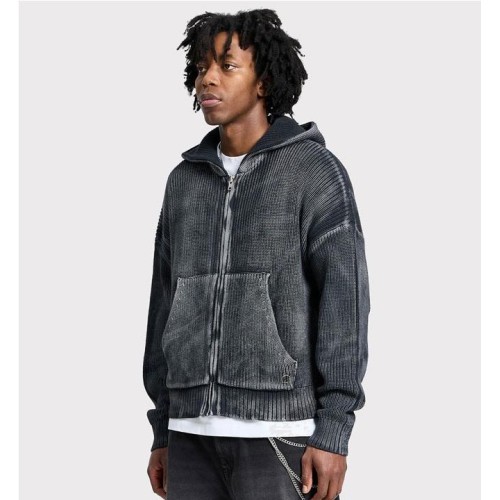 RETERNITY ESSENITAL KNIT ZIP NEGRO