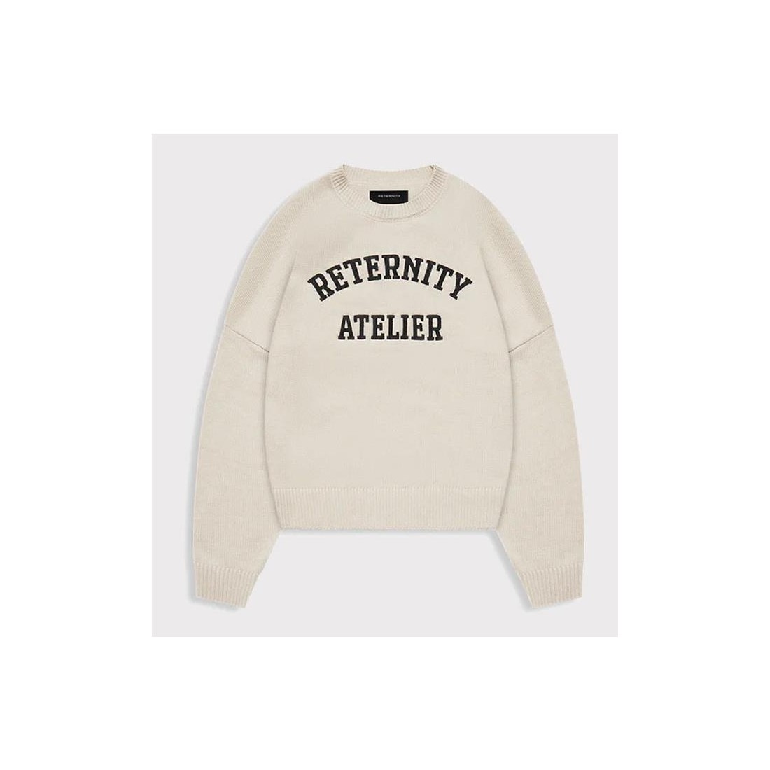 RETERNITY EVENIE LOGO KNIT SWT BEIGE