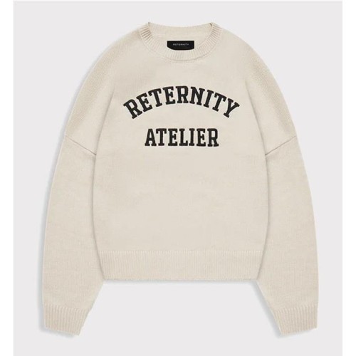 RETERNITY EVENIE LOGO KNIT SWT BEIGE