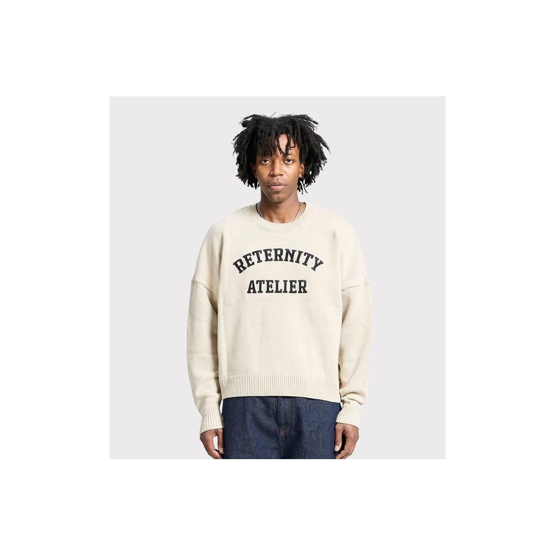 RETERNITY EVENIE LOGO KNIT SWT BEIGE