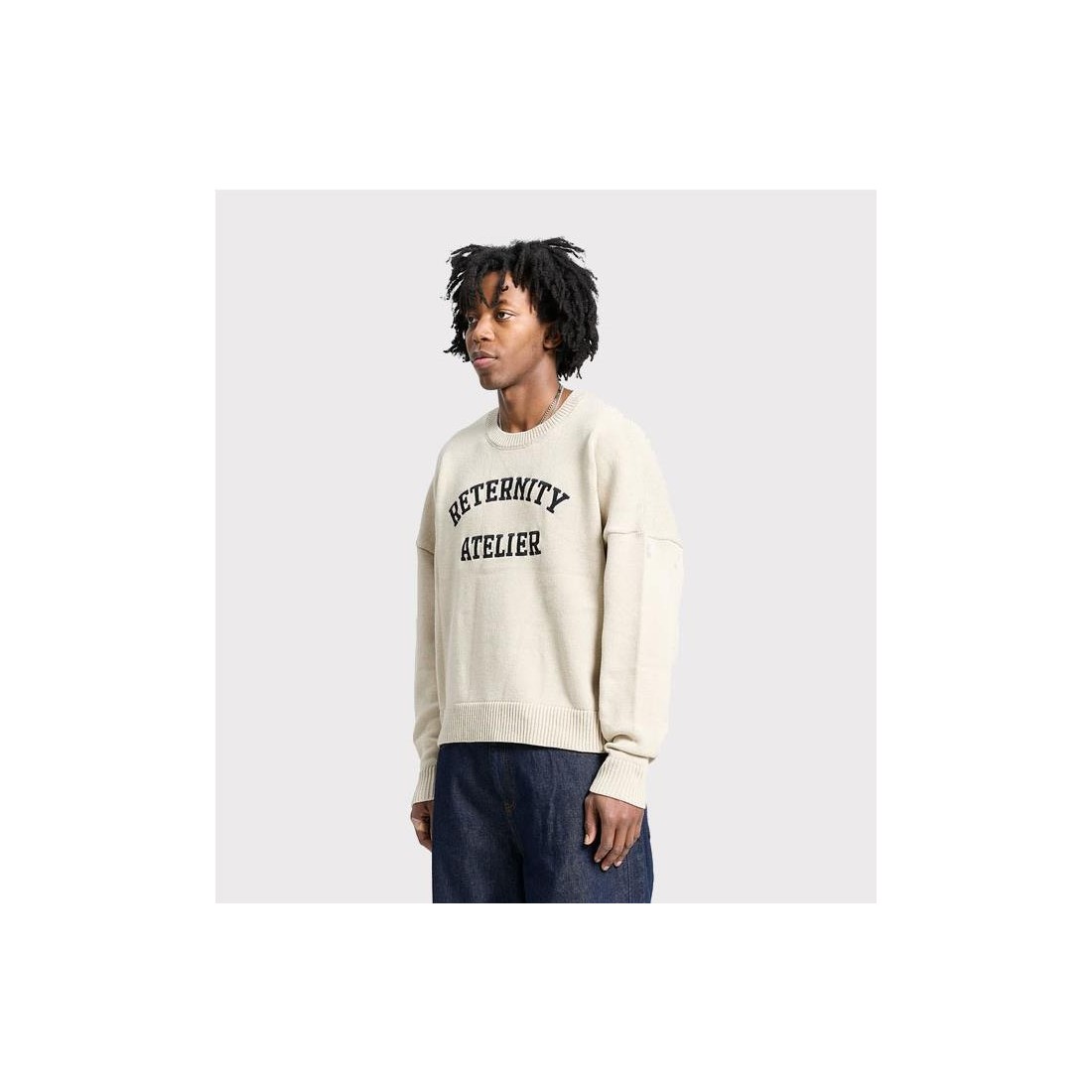 RETERNITY EVENIE LOGO KNIT SWT BEIGE