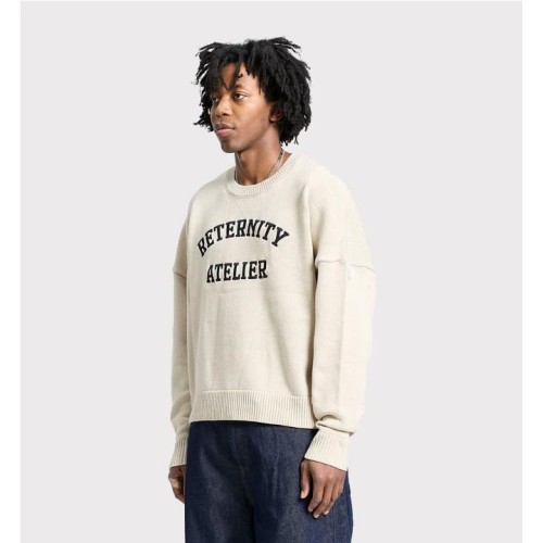 RETERNITY EVENIE LOGO KNIT SWT BEIGE