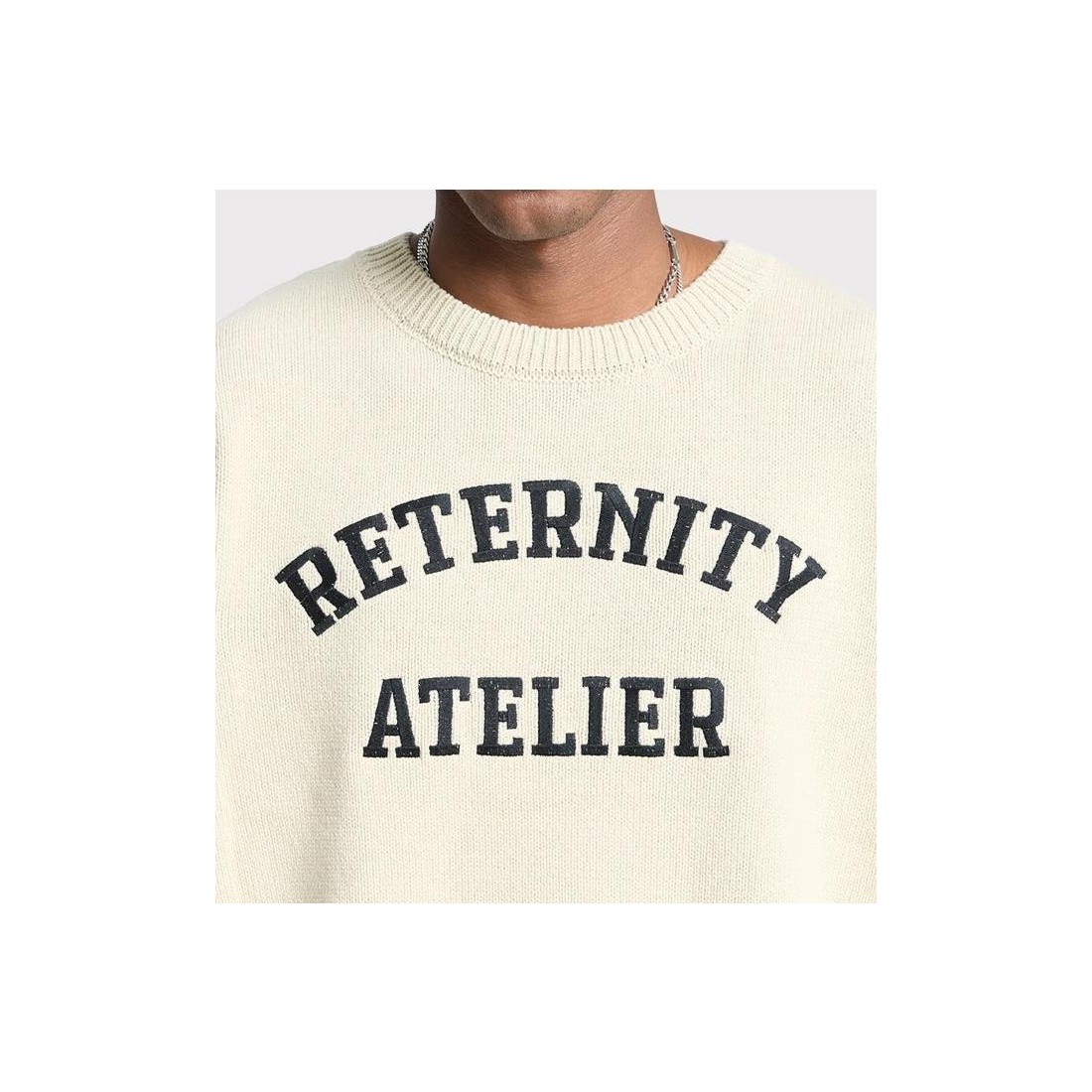 RETERNITY EVENIE LOGO KNIT SWT BEIGE