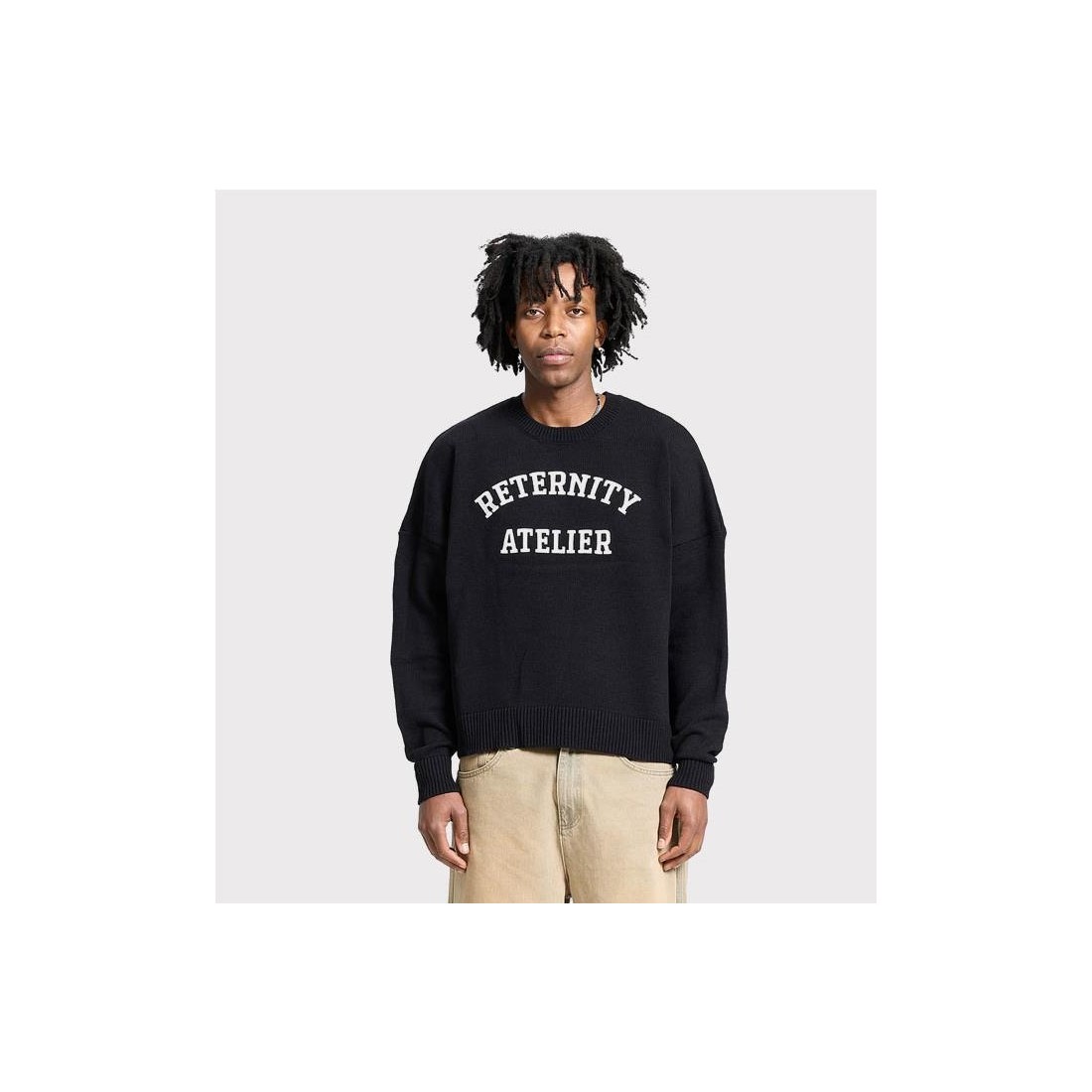 RETERNITY EVENIE LOGO KNIT SWT NEGRO
