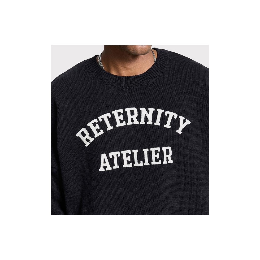 RETERNITY EVENIE LOGO KNIT SWT NEGRO