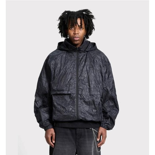 RETERNITY WRINKLED RAIN JKT NEGRO