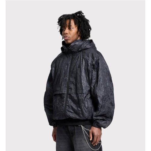 RETERNITY WRINKLED RAIN JKT NEGRO