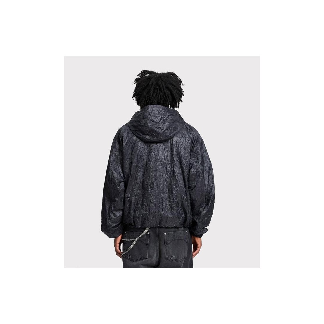 RETERNITY WRINKLED RAIN JKT NEGRO